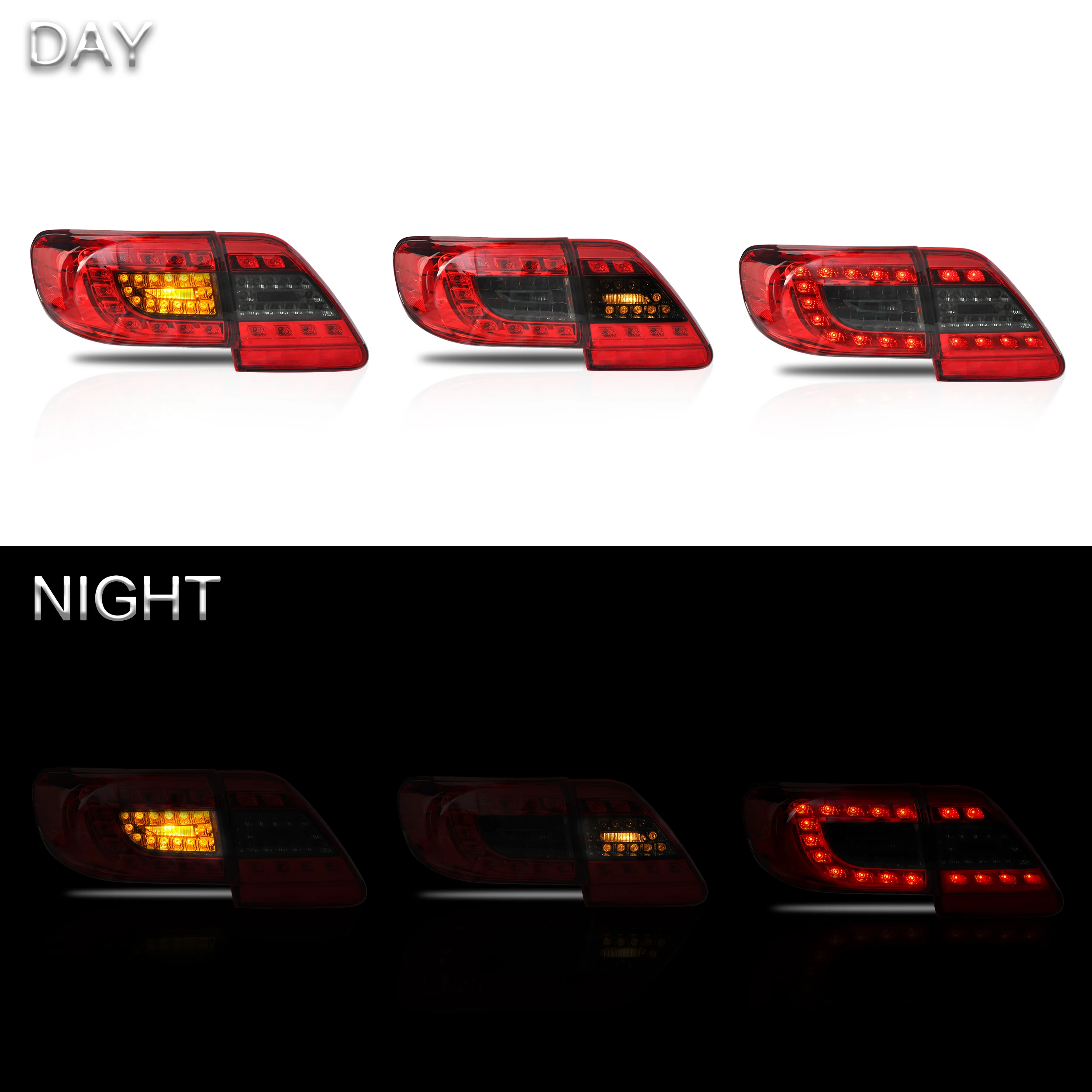 Fit for Toyota Corolla 2011-2013 LED Car Tail Light with Stop Light Brake Light Factory Directly Supply