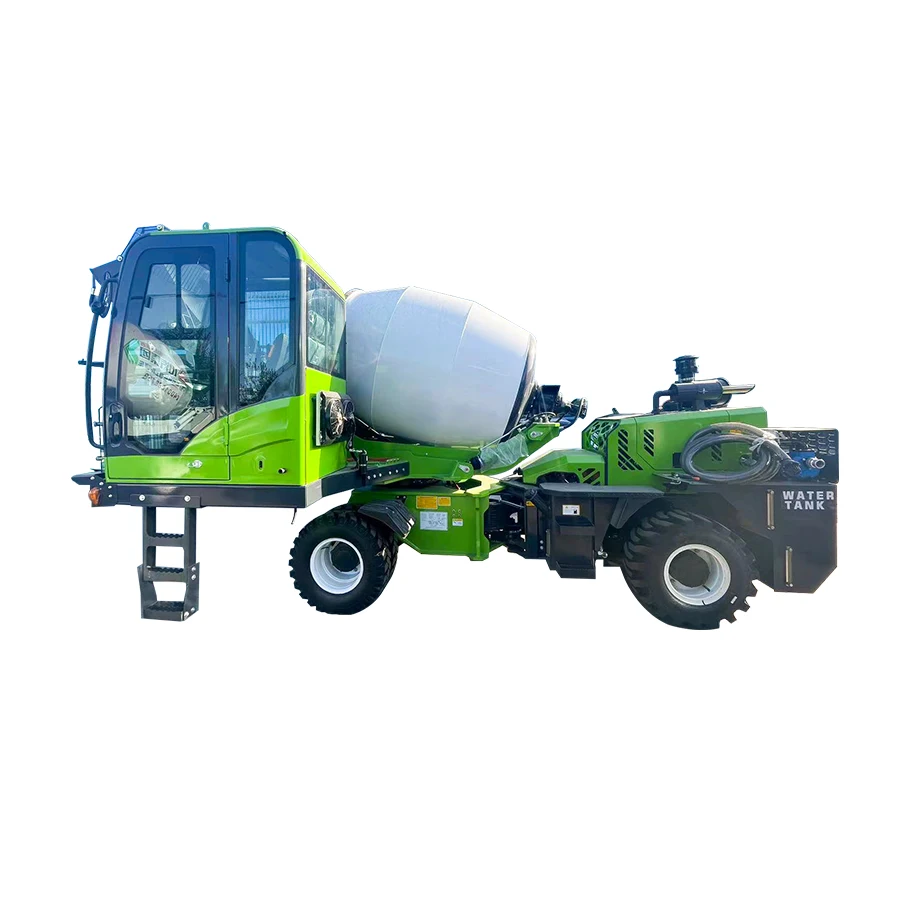 Cheap Price 2 Cubic Fully Hydraulic Mobile Concrete Mixer With Self Loading From China