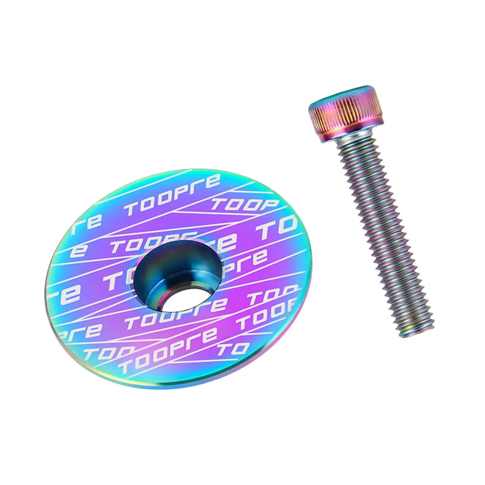 4x Portable Bicycle Headset Top Caps 1 1/8" Fork Cover Aluminum Alloy Bicycle Stem Cover for Road Mountain Bike Cycling