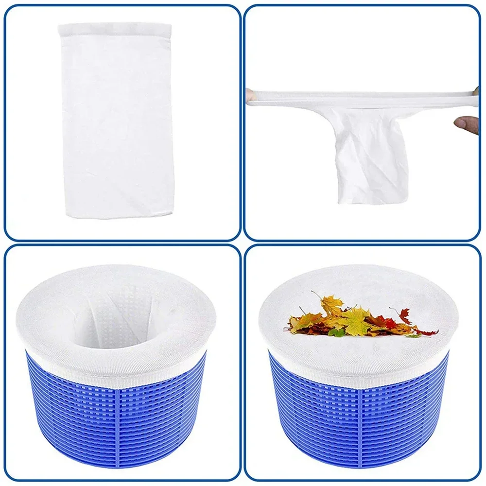 10Pcs Pool Skimmer Socks Durable Nylon Swimming Pool Filter Storage for Baskets Cleaning Supplies Pool Vacuum Cleaner