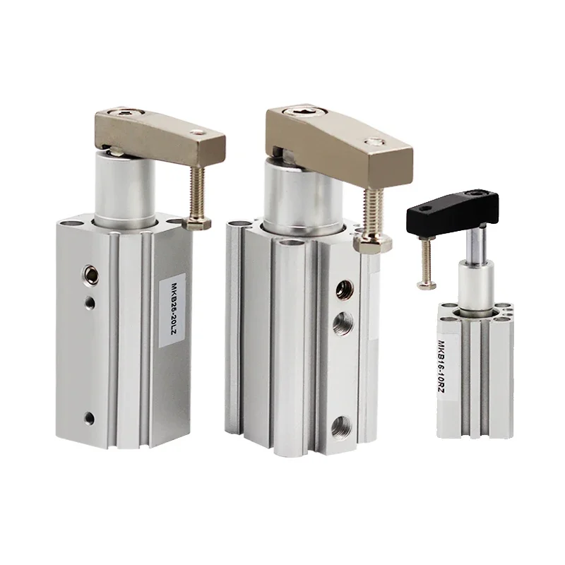 MKB25/32-10R/20L/30R Swings Back 90 Degrees Angle Cylinder Clamping Bore 32mm 40mm Pneumatic Air Cylinders
