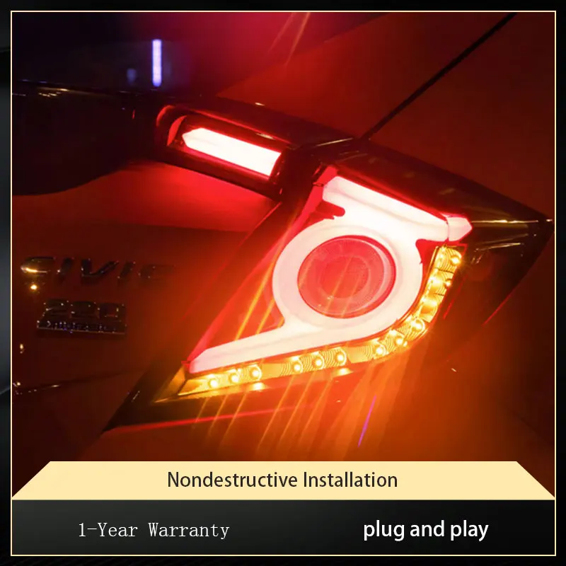 

Car Lights For Honda Civic G10 2016 2017 2018 2019 2020 Taillight Upgrade LED DRL Projector Lens Modified Rear Tool Accessories