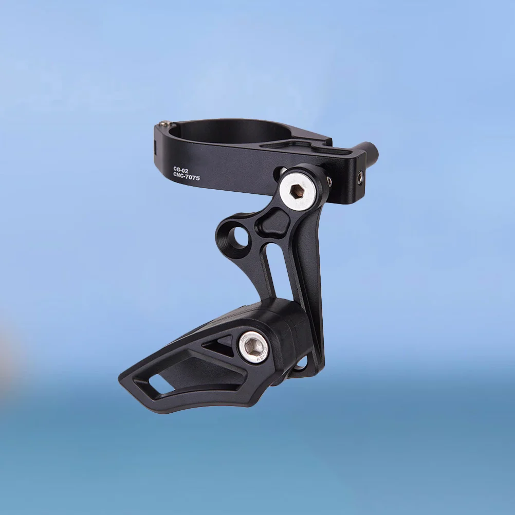 

Single Bike Chain Guide Black Front Dial Chain Press Positive Negative Teeth Stabilizer Lightweight Stable Mountain Cross