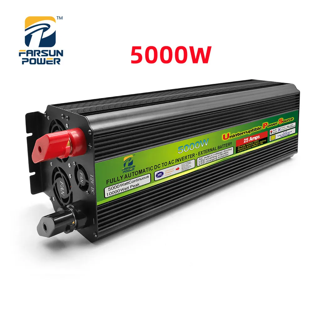 

10KW Power Inverter UPS Modified Sine Wave 12V 24V DC Auto To AC 220V For Truck Outdoor Off Grid PV System 5KW Inverters