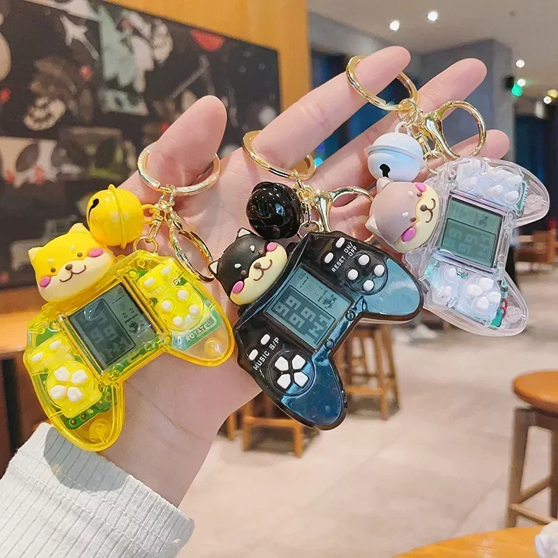 Cute Gamepad Boy Joystick Key Chain Game Machine Keychain & Keyring PS4 Game Console Keychains Bag Car Hanging Ring Accessories