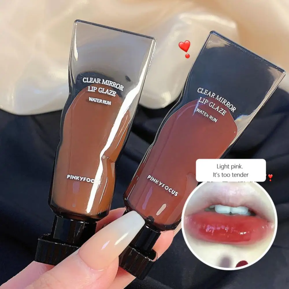 Brillo de labios líquido de cristal de agua, maquillaje de labios líquido cosmético coreano, brillo de labios de belleza