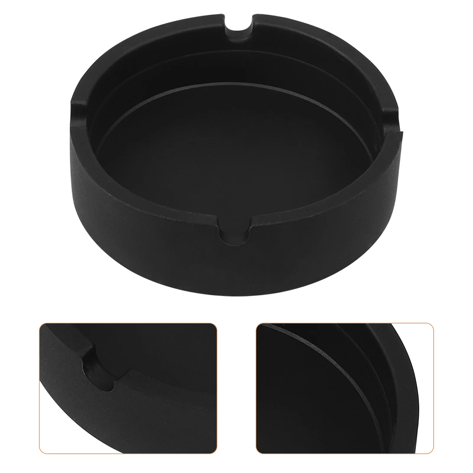 

4 Pcs Silicone Ashtray Ashtrays Office Container High Temperature Resistance