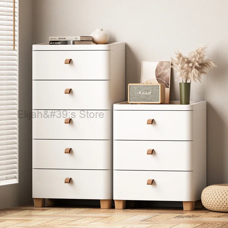 

Drawer White Nightstand Modern Simplejapanese Storage Bedside Table Organizer Narrow Solid Mesita De Noche Bedroom Furniture