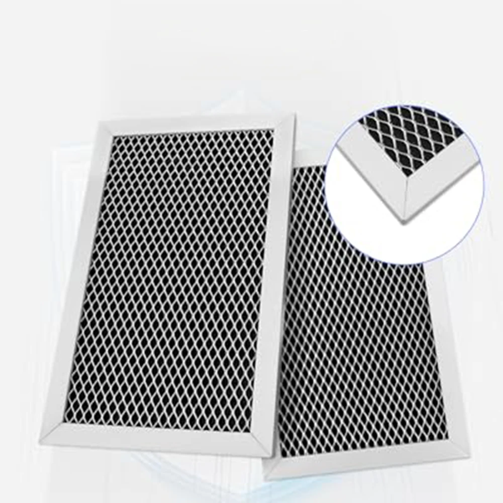 2pcs Filter Activated Carbon Filter Kitchen Use High Temperature Resistance Multi-layer Filtration For GE Microwave Models
