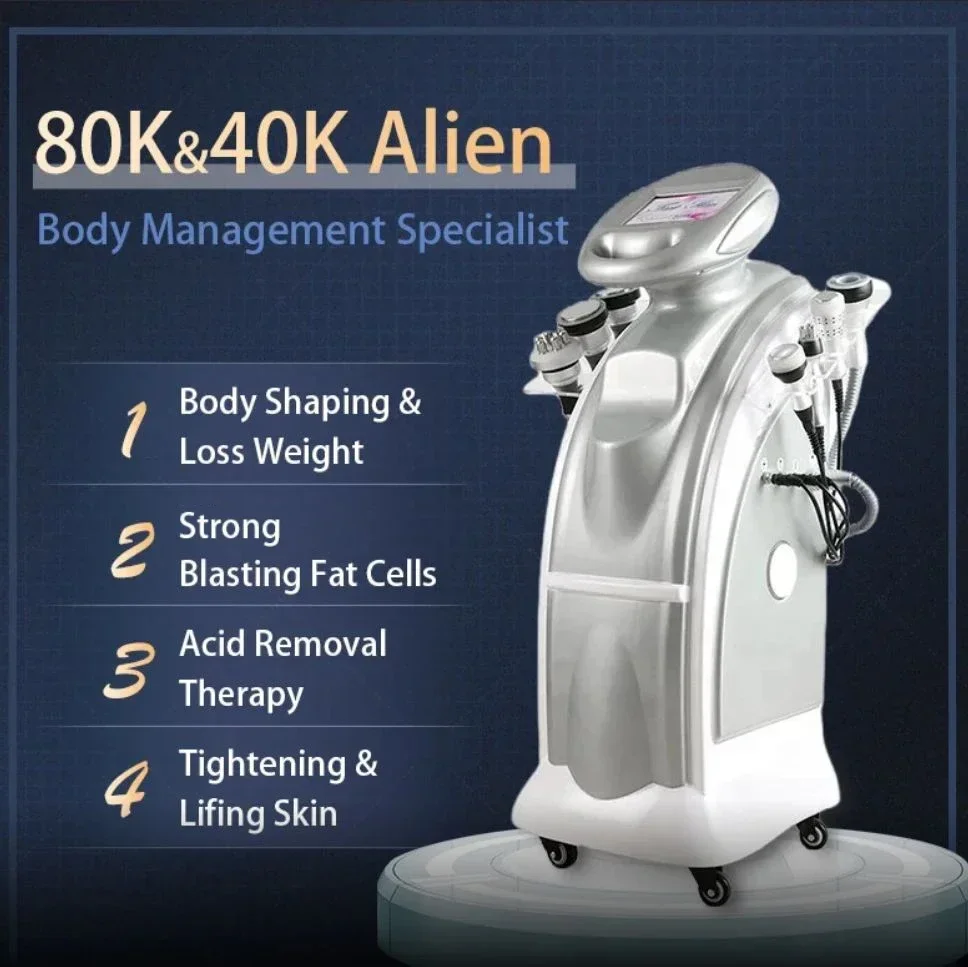 

40K/80K Cavitation Vacuum Body Sculpture Machine Weight Loss Skin Firming Cellulite Removal Vibration Massage Beauty Device