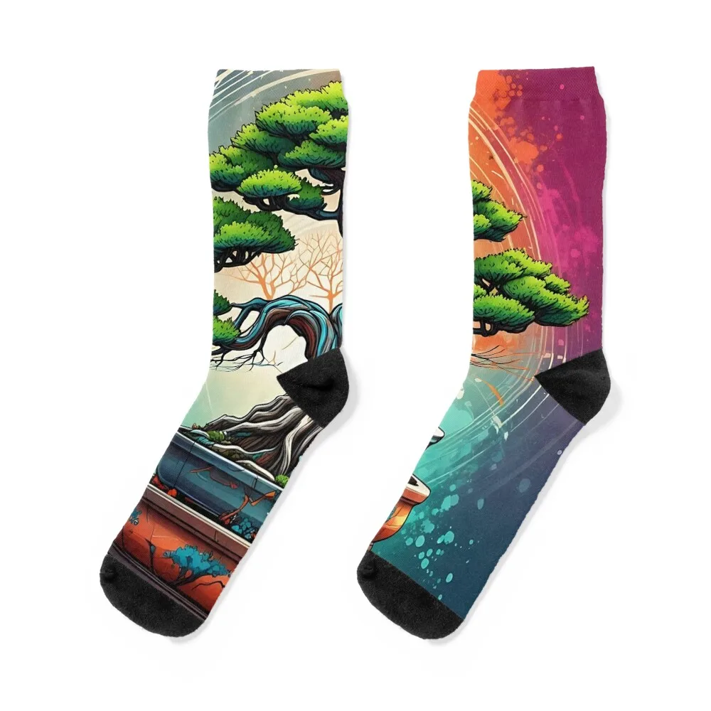 

The Bonsai of the Cosmos Socks custom sport christmas stocking tennis Women Socks Men's