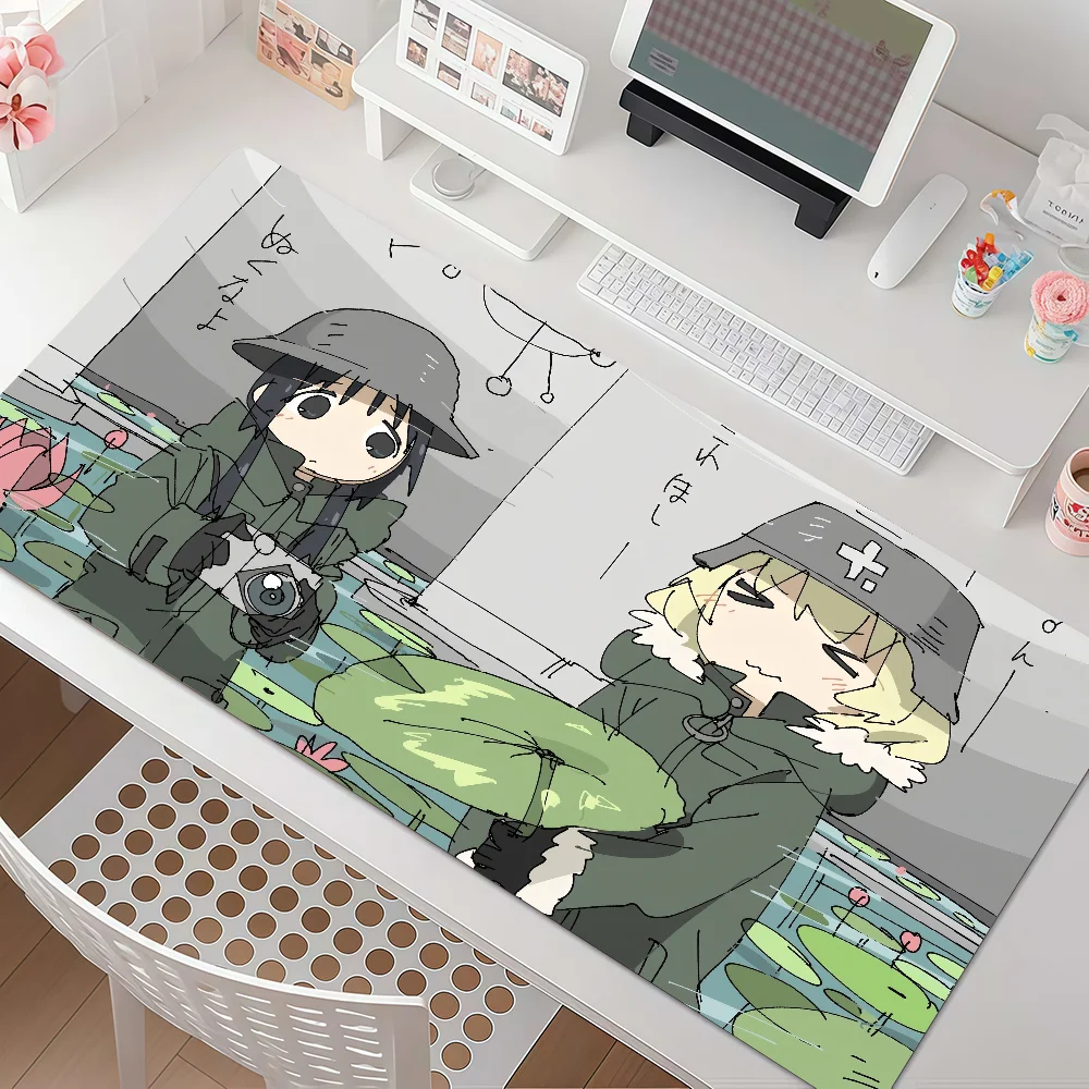 Cartoon Girls' Last Tour Mouse Pad Large Non-Slip Waterproof Mat Stitched Edge Keyboard Pad for Gaming Daily Office