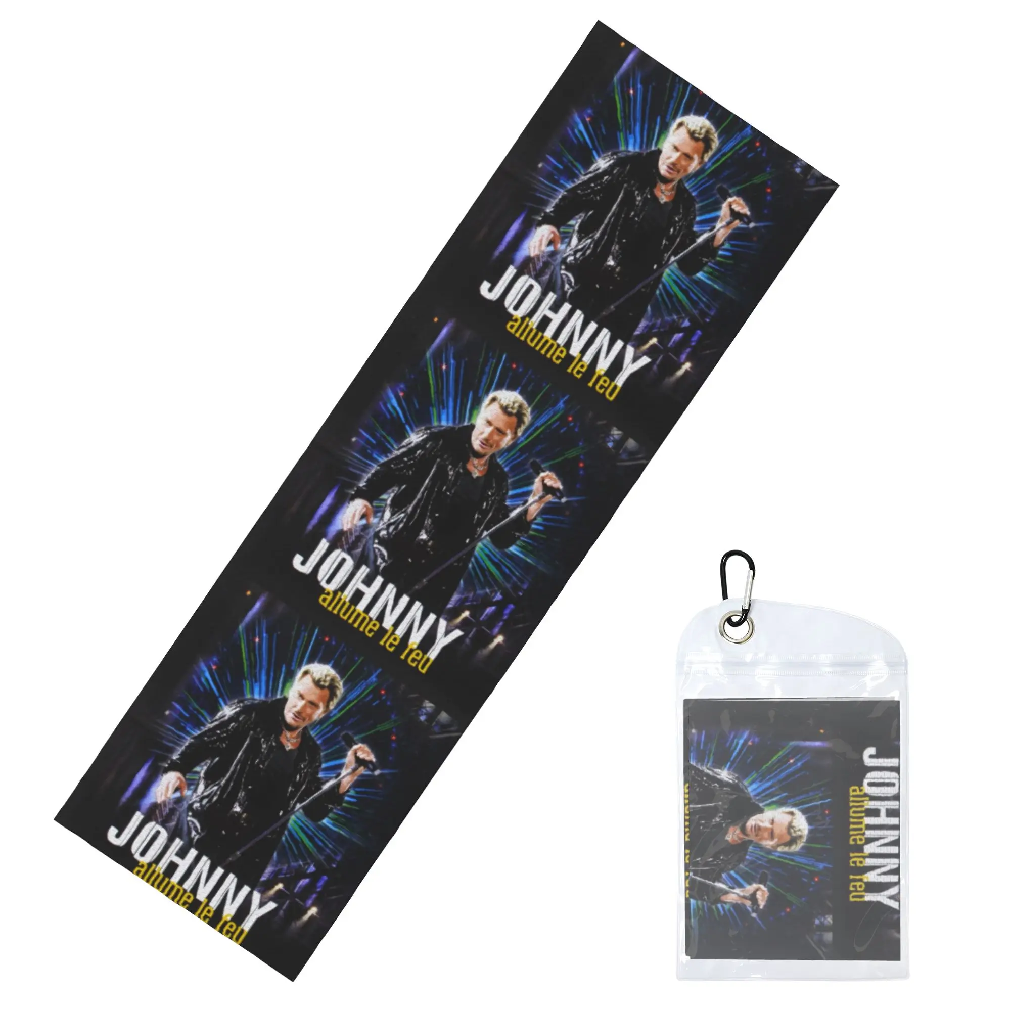 Johnny Hallyday Rock Cold Exercise Towel  Singer French France Super Soft Breathable Instant Cooling Towel Swimming Towels