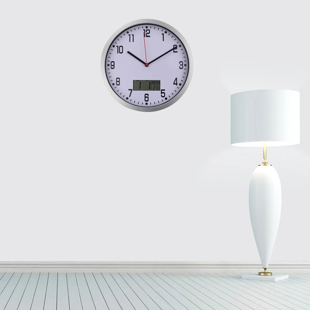 

1pc 10 Inch Hanging Operated Non-Ticking Clock For Hanging Clock Home Office Outdoor Garden Use