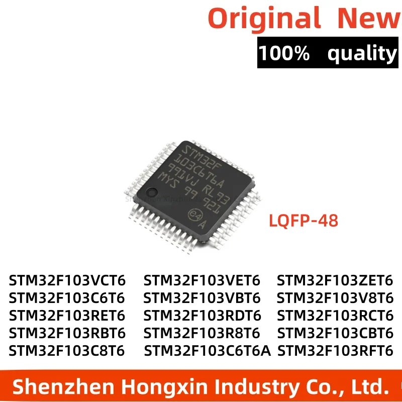 1pcs STM32F103C6T6A STM32F103C8T6 STM32F103CBT6 STM32F103R8T6 RBT6 RCT6 RDT6 RET6 RFT6 V8T6 VBT6 VCT6 VET6 ZET6 P