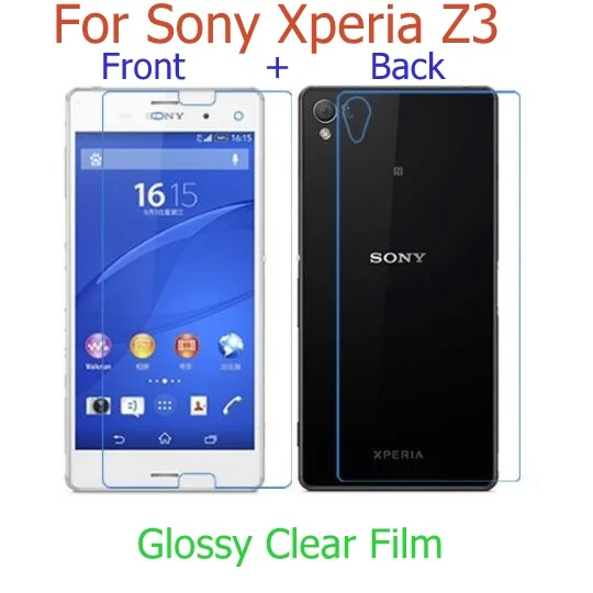 (front+back) HD clear glossy & Matte film For Sony xperia Z L36H Z1 L39H Z2 Z3 Z4 Z5 Premium Ultra plus screen protector film