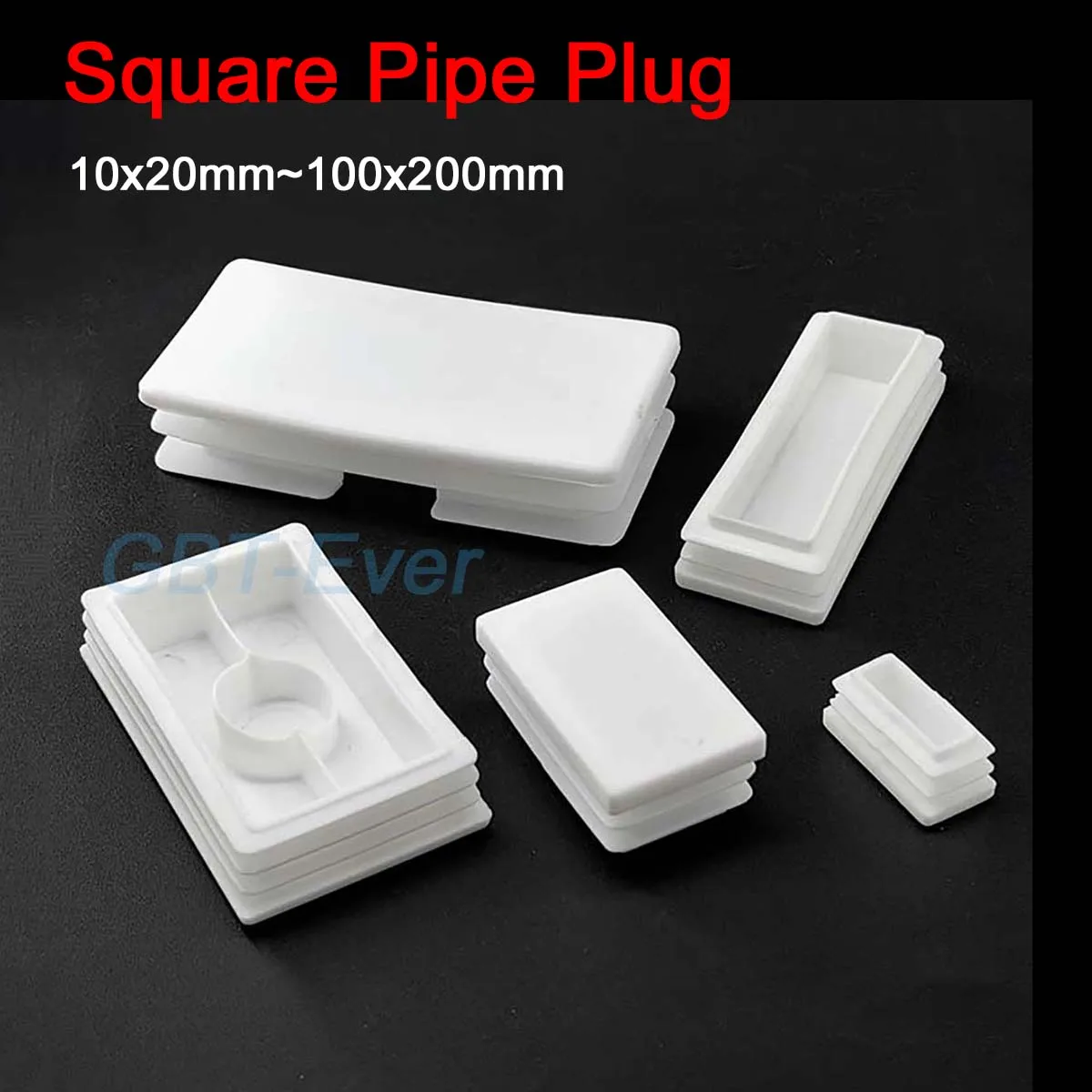 

1-20Pcs White Plastic Pipe Inner Plug Dust Cover Square Steel Tube Blanking End Cap Bung for Ladder Furniture Chair Table Leg