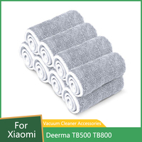 Water Spray Mop Cleaning Pads For Xiaomi Deerma TB500 TB800 Vacuum Cleaner 360 Rotating Mop Cloth Head Wooden Carbon Fiber Rag