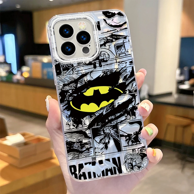 جراب هاتف Camlet S-Superhero-B-Batman ، غطاء مقاوم للغبار ، آيفون 16 15 14 13 12 11 برو ماكس XR XS X 8 7 6S 6 Plus SE #2