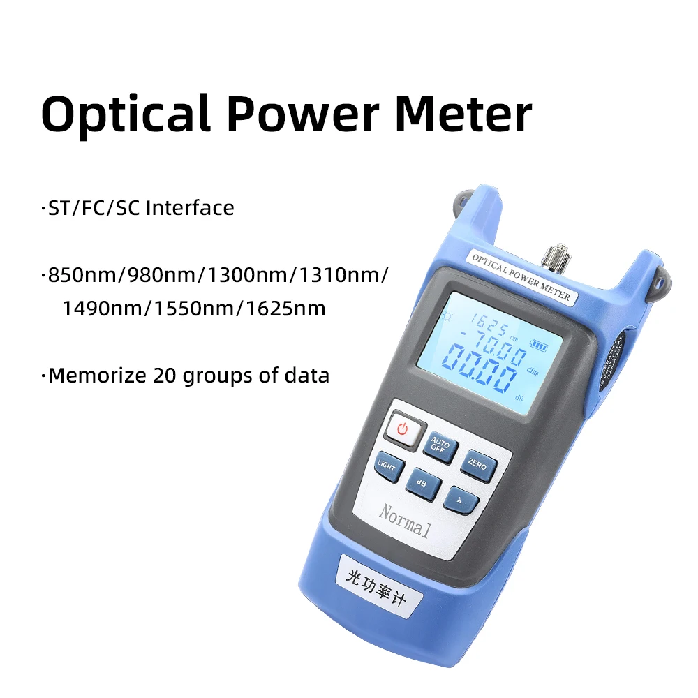 Fiber Optic Kit with Meat Cutter Optical Power Meter Finder Visual Fault Locator Optical Clamp