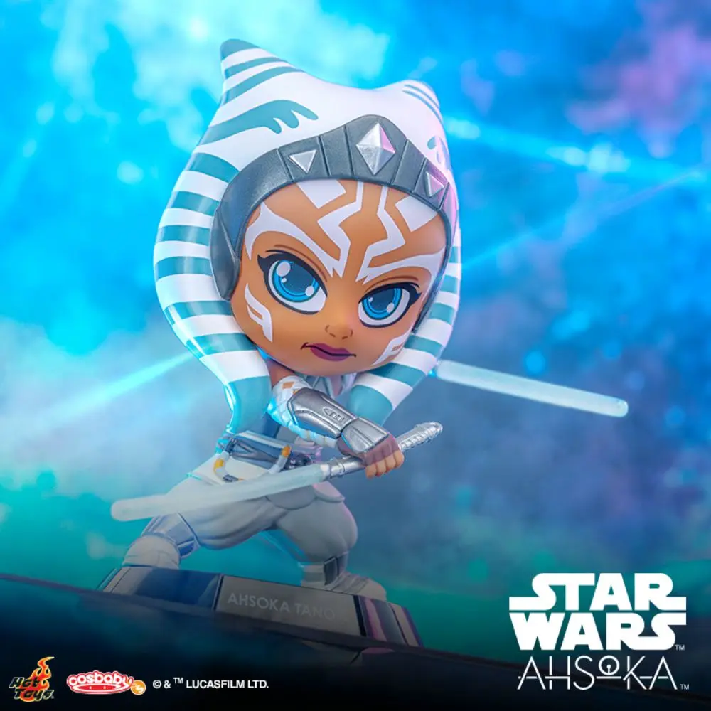 Star Wars Ahsoka Tano Cartoon Action Figures Mini Model Collectible Doll Toy Desktop Car Office Ornaments Kids Gifts Action Toys