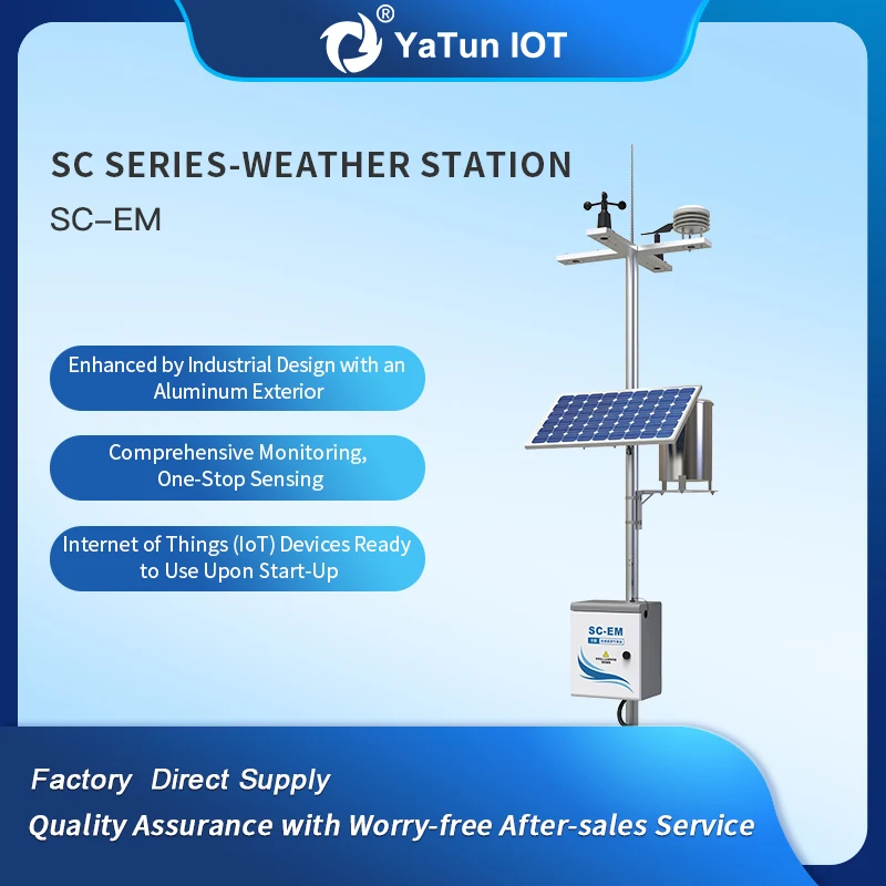 Precision agriculture Air temperature and humidity Soil temperature and humidity Wind speed wind direction rainfall sensor