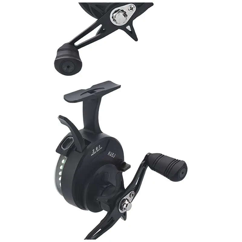 A89E-Front Fishing Wheel Smooth Line Retrieval Suitable For Ice Right Hand Metal Wire Cup Ice Fishing Reel