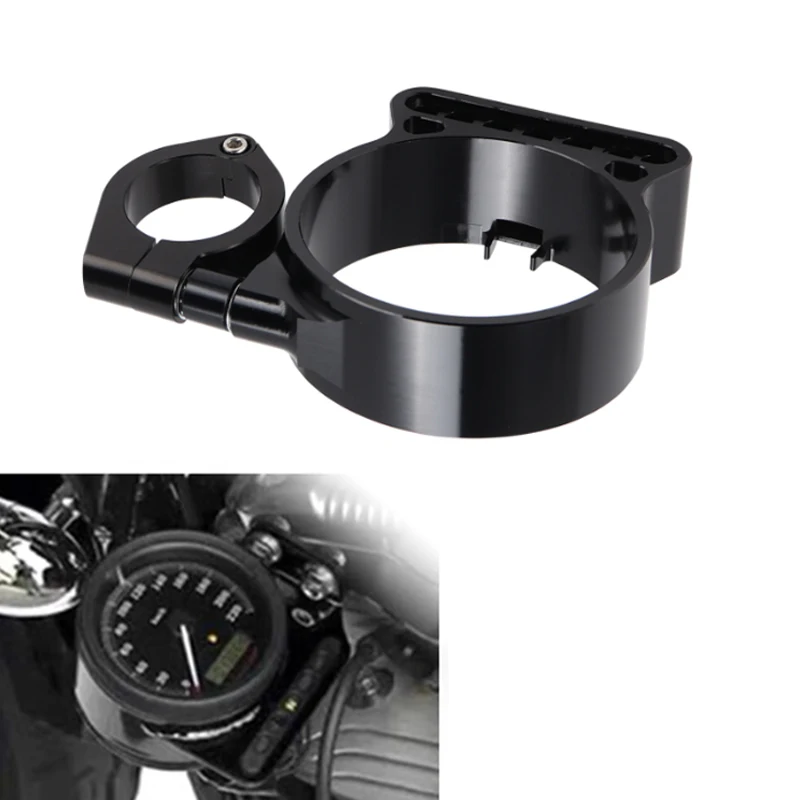 CNC Aluminum Speedometer Side Relocation Bracket Meter Side Mount Cover For Harley XL883 XL1200 Iron 883 Sportster Custom Parts