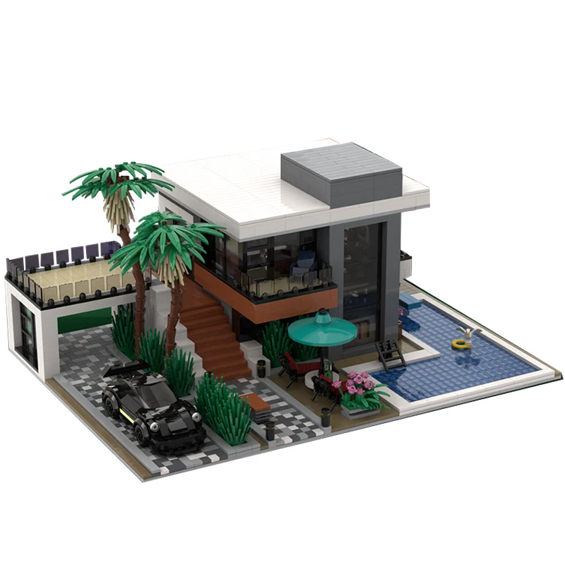 3156PCS Stad Hot Selling Street View Moc Modulaire Moderne Aangepaste Huisgebouw DIY creatieve ideeën ChildrenToy verjaardagscadeau Blokken