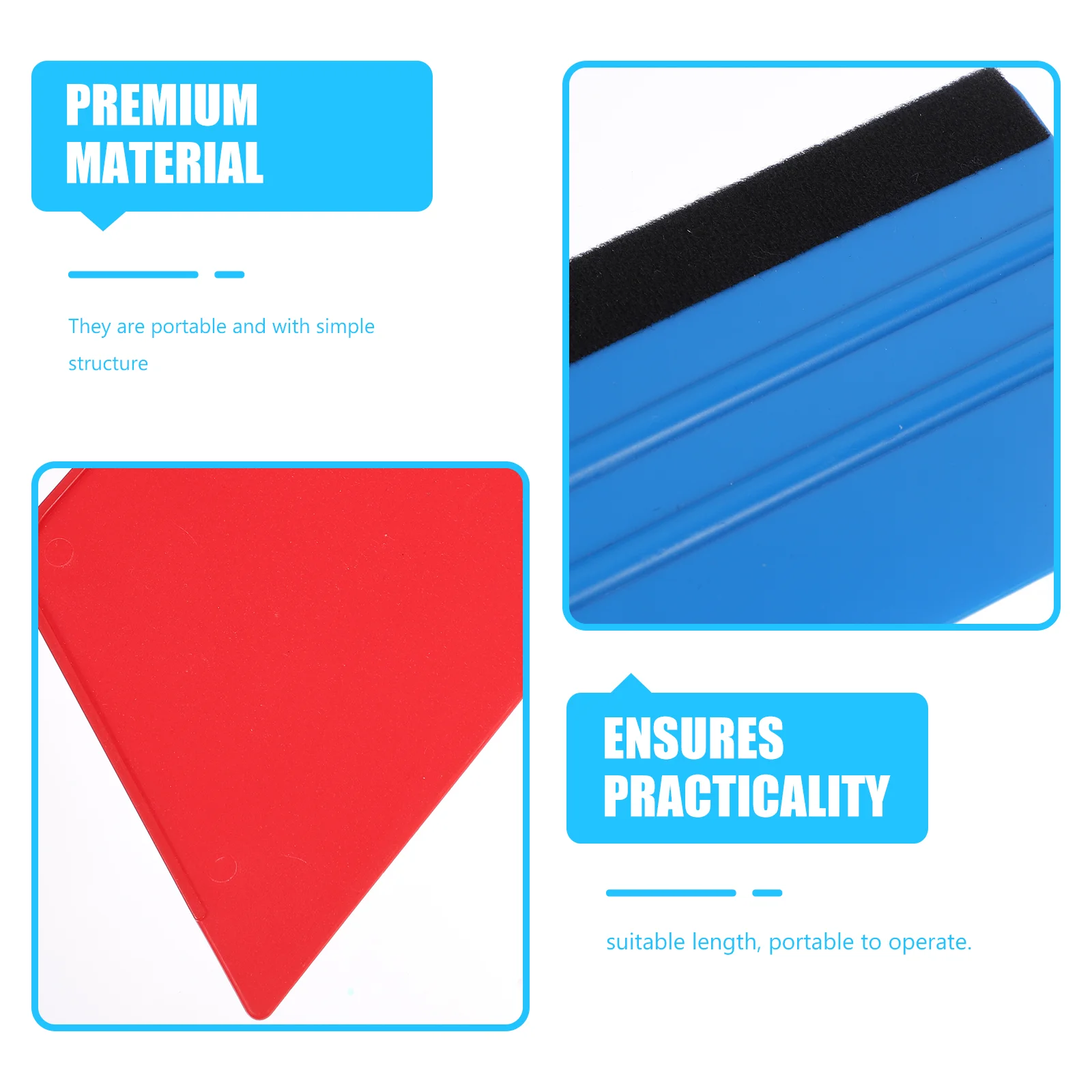 Wallpaper Sticker Tool Peel and Tools Smoothing Smoother Kit Squeegee for Suite Installation