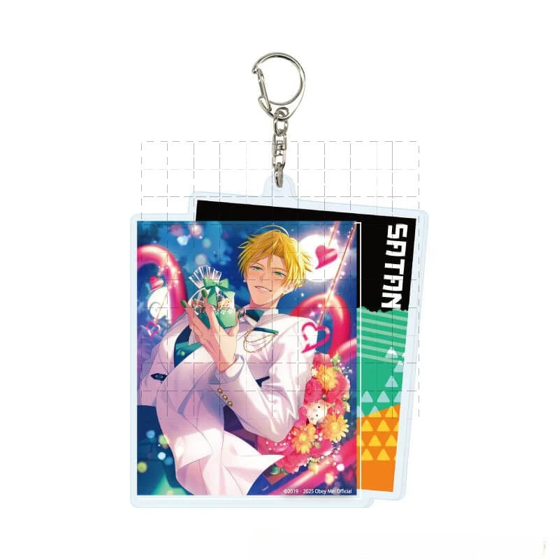 Spel 2-Obey Me! Sleutelhanger Pop Anime Lucifer Leviathan Beelzebub Asmodeus Belphegor Mammon Acryl Sleutelhanger Hanger voor Gift