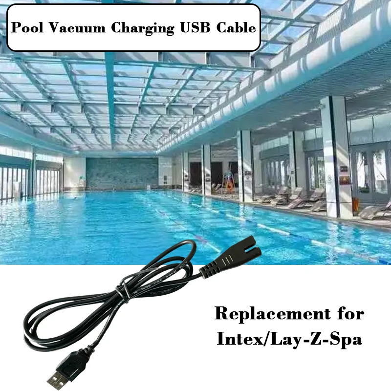Pool Vacuum Pump Charging Cable Is for Intex Lay-Z Spa for Replacing Parts of The Charging Power Supply for Swimming Pools