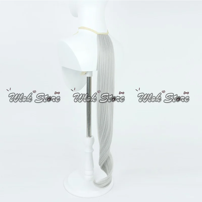 Anime Pretty Derby Oguri Cap Cosplay Perücke Grau Weiß Haar Pferdeohren und Schwanz Halloween Party Karneval Rollenspiel Requisiten Frauen Männer