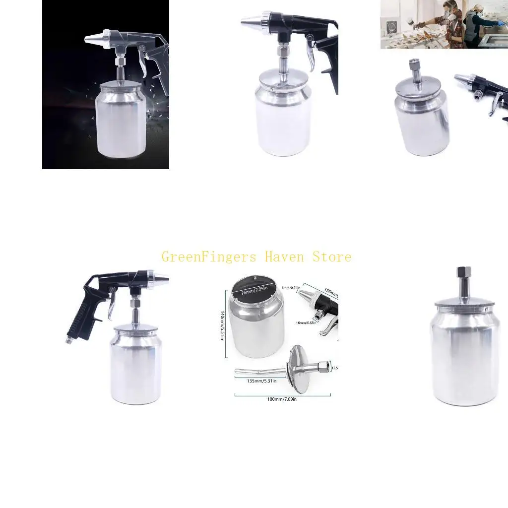 

F68D Guns Air Sand Blaster Sandblasting Guns Tool Set with Stainless Steel Pot for Rust Remove Cleaning
