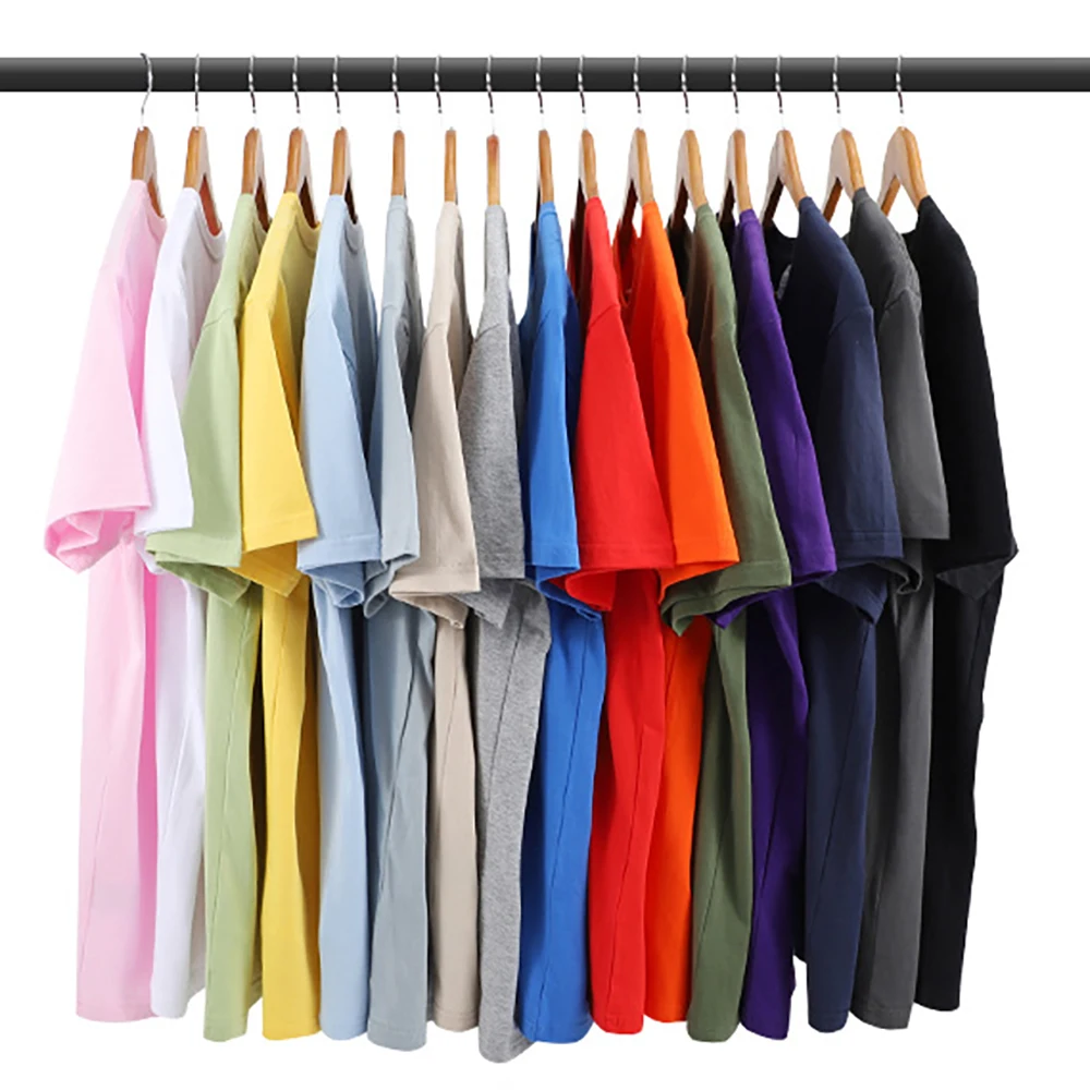Customized LOGO Picture Men's Cotton T-Shirt Summer Colour Loose Short Sleeves Comfortable Fashion T Shirts Unisex O-Neck DIY Te image 5