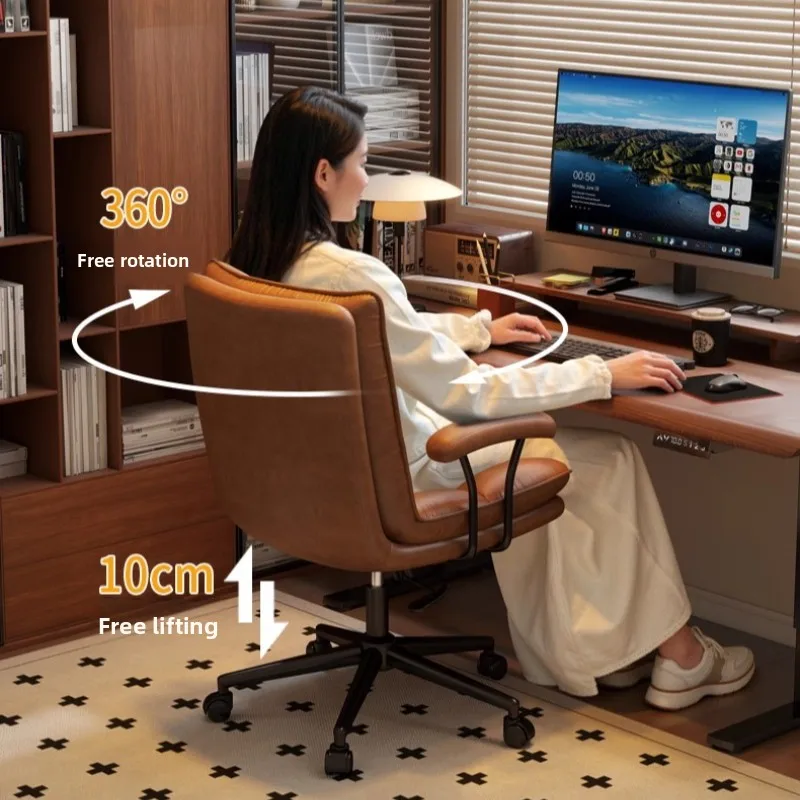 كراسي مكتب كلاسيكية فاخرة خفيفة مريحة للمنزل كرسي مكتب مستقر لغرفة النوم وغرفة الدراسة cadeira escritorio ergonommeica Furniture