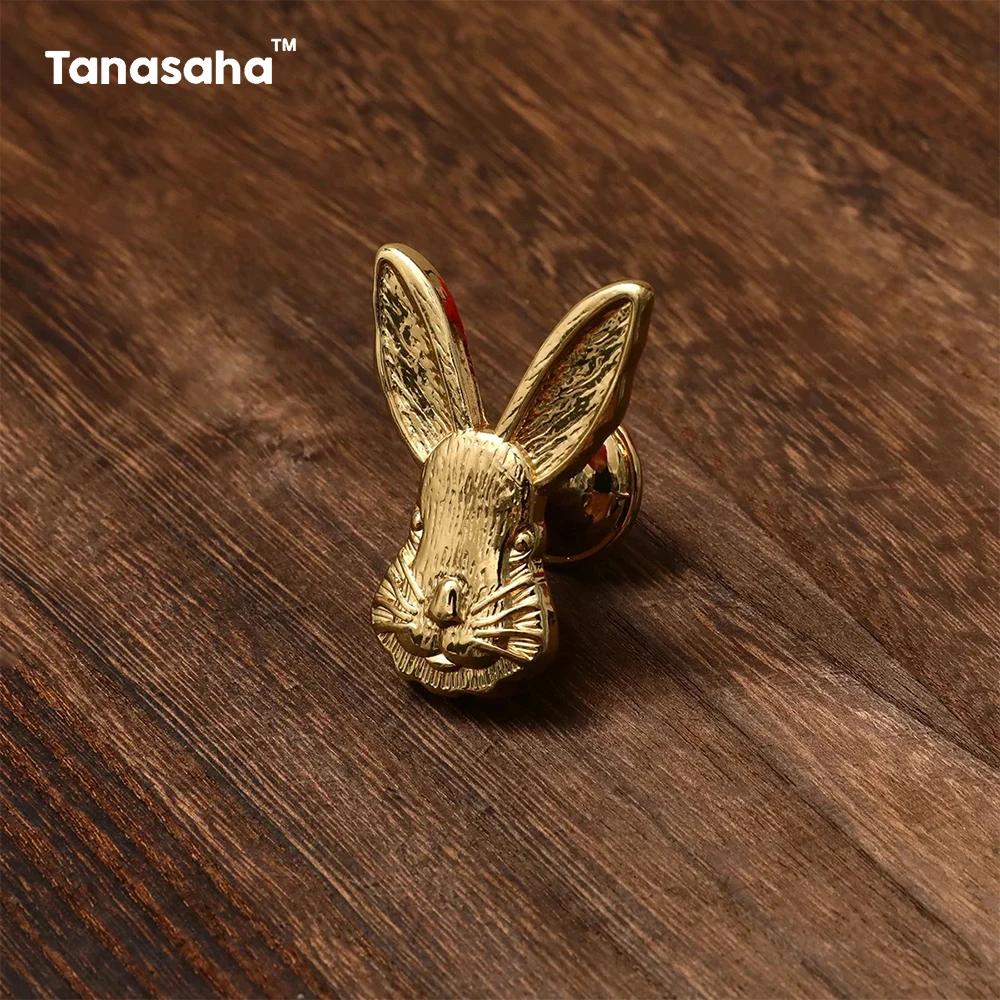 Rabbit Shape Brass Furniture Handle Door Knobs Handles for Children' Room Kitchen Cupboard Drawer Pulls Furniture Decor