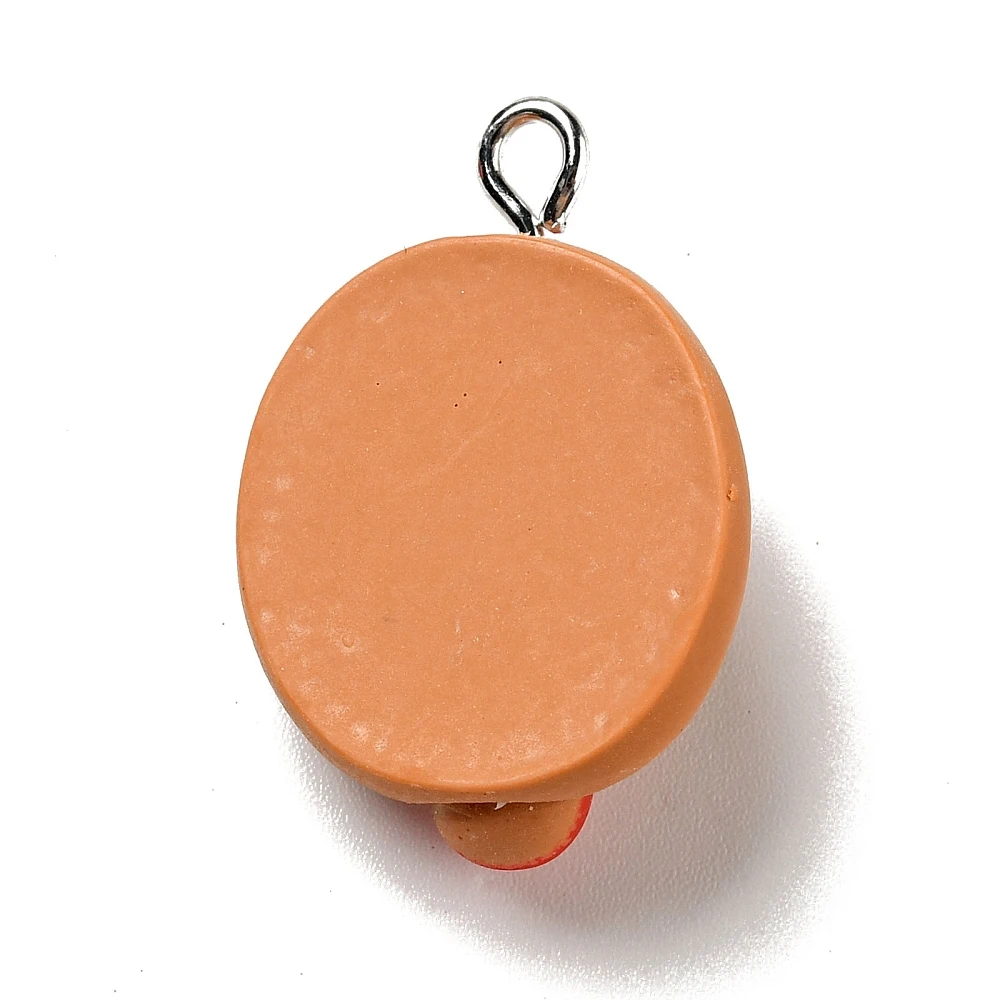 PandaHall 50 Stück Harz-Hotdog-Anhänger Cartoon Fast-Food-Anhänger Mini Flache Hotdog-Anhänger für Schmuckherstellung Armbänder – Detail 2