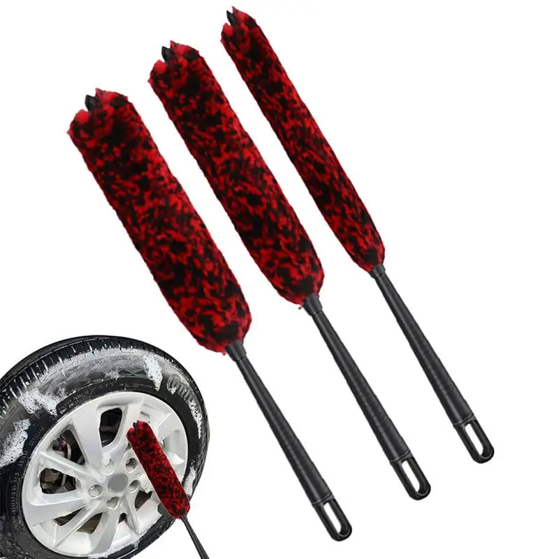 

Car Wheel Detailing Brush Long Term Reliability Convenient To Hang Auto Wheel Cleaner Brush Convenient Dirt Removal Car Cleaning