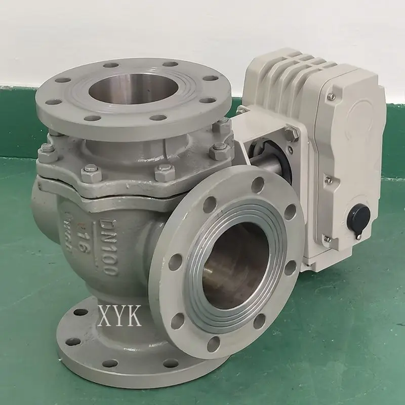Three Way Flange Ball Valve Stainless Steel Cast Steel T L Type Pipeline Switching Cut Off Diversion And Flow Regulation Works