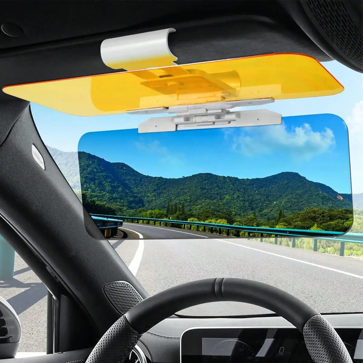

Dual-purpose Car Sun Visor Effectively Blocks Sunlight Reduces Glare Improves Driving Visibility & Safety Practical Car Accessory