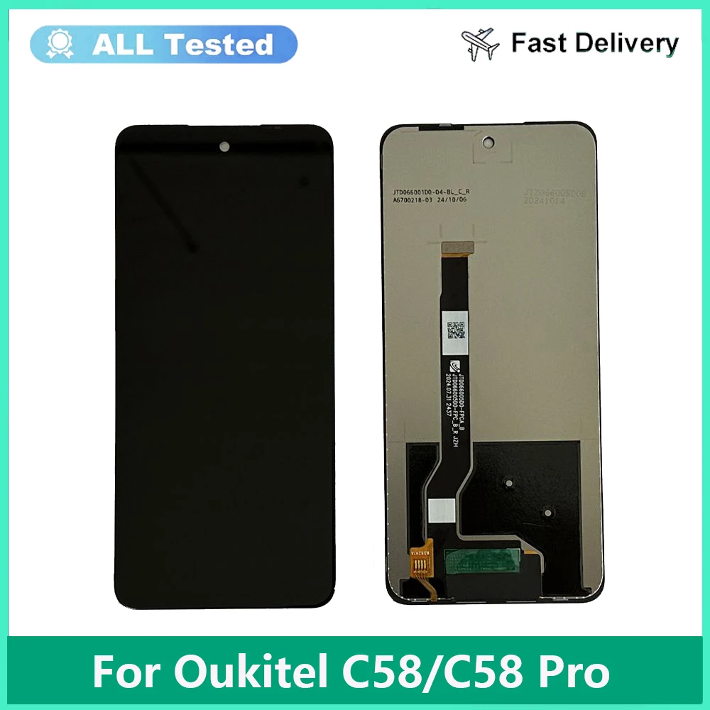 6.67 inches For Oukitel C58 C58 Pro LCD Display + Touch Screen Digitizer Oukitel c58 c58Pro Display LCD Sensor Parts