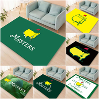 G-golf -M-Masters Printed Carpet for Living Room Home Leisure Area Anti-slip Rug Bedside Soft Floor Mats Indoor Extrance Doormat