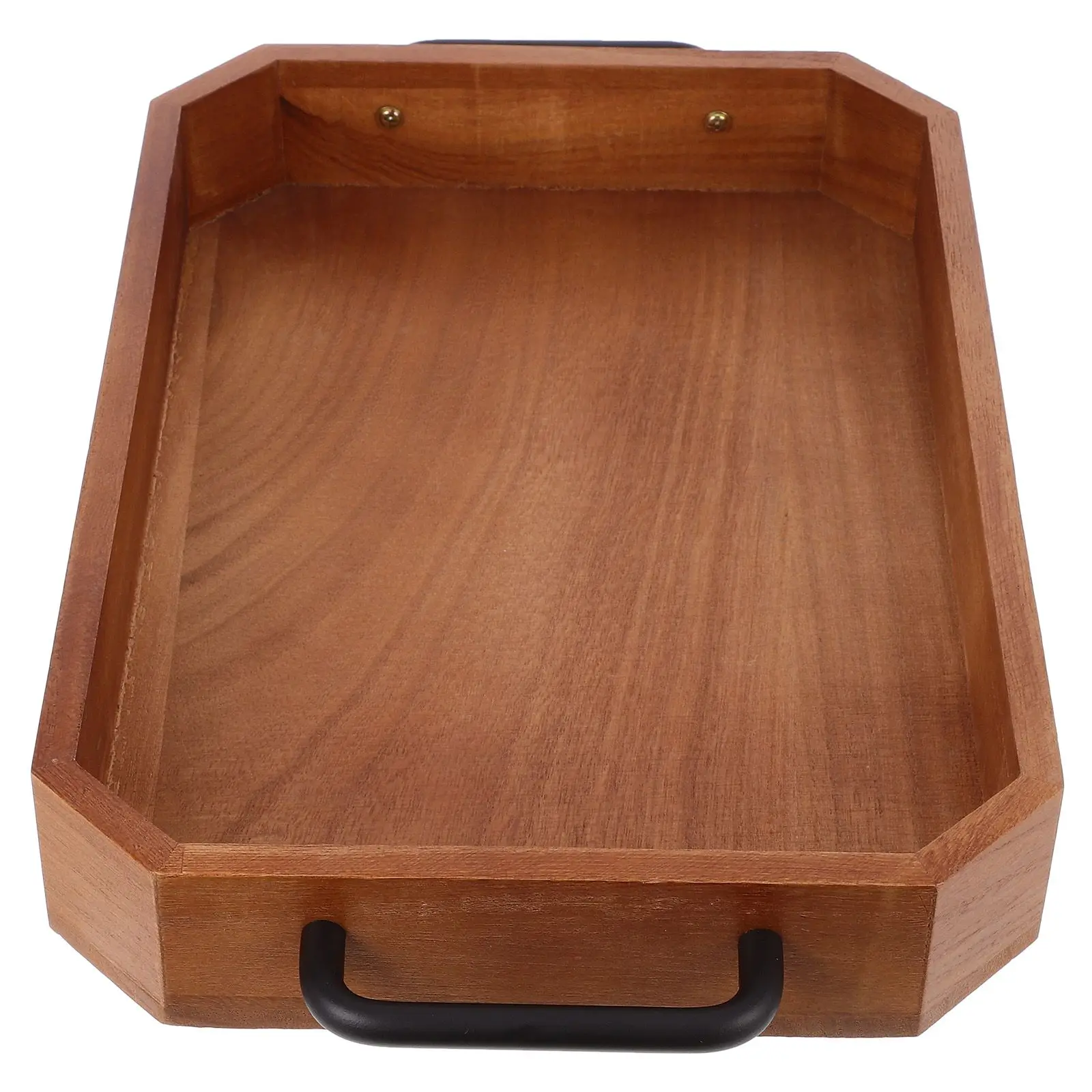 

Wooden Storage Tray 28 3x20 1x5cm Rectangular Handle Retro Design Tea Snack Fruit Serving Tray Food Storage Pan Home Cafe