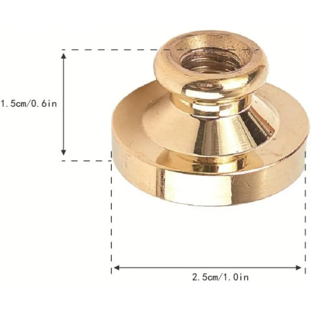 Seal Stamp Heads Only No Handle Sealing Stamp Head Replacement Four Leaf Clover Vintage Removable Brass Seal Head 25mm