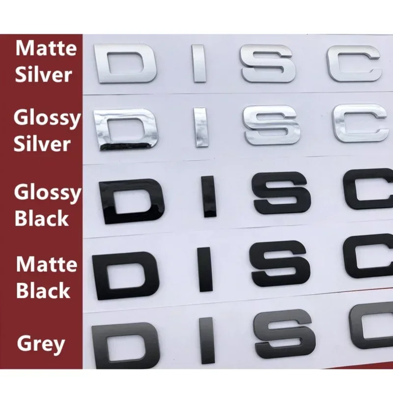 Abs Chrome Car Front Trunk Emblem for Land Rover Discovery 1 2 3 4 5 Auto Label Hood Bonnet Rear Tailgate Sticker Decoration