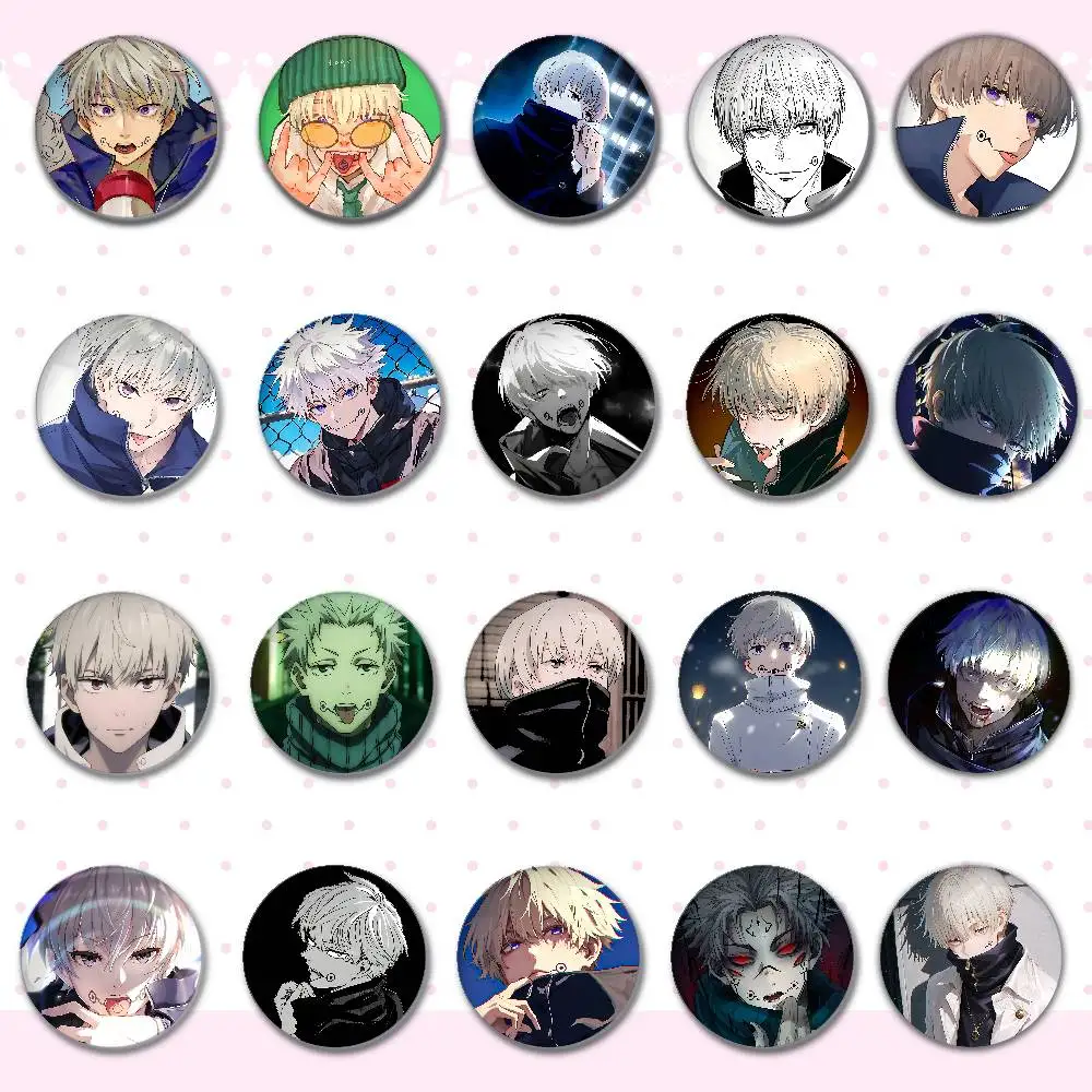 Coole T-Toge I-Inumaki Abzeichen, runde Brosche, niedliche Cartoon-Idol-Cosplay-Abzeichen, DIY-Rucksack, Kleidung, Schmuck, Anstecknadeln