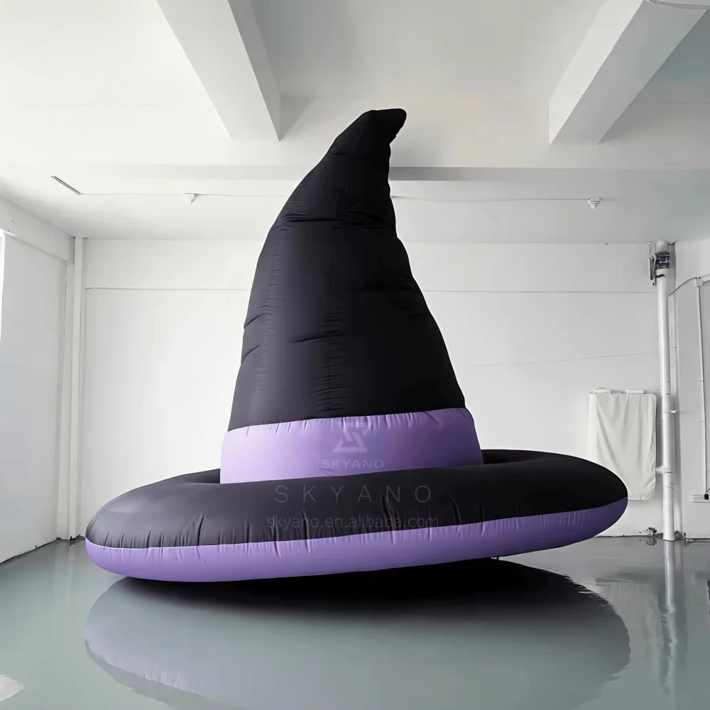 Inflatable Witch Hat Halloween Witch Hat Decoration Inflatable Model Halloween Inflatable Decoration