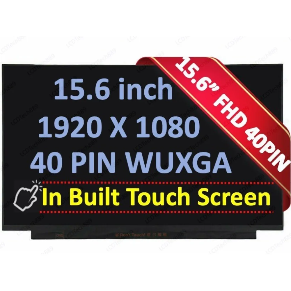 

NV156FHM-T07 V8.1 for Lenovo 5D10V82421 5D10W46422 15.6" FHD LED LCD Touch Screen Display Panel 1920 x 1080 Matte