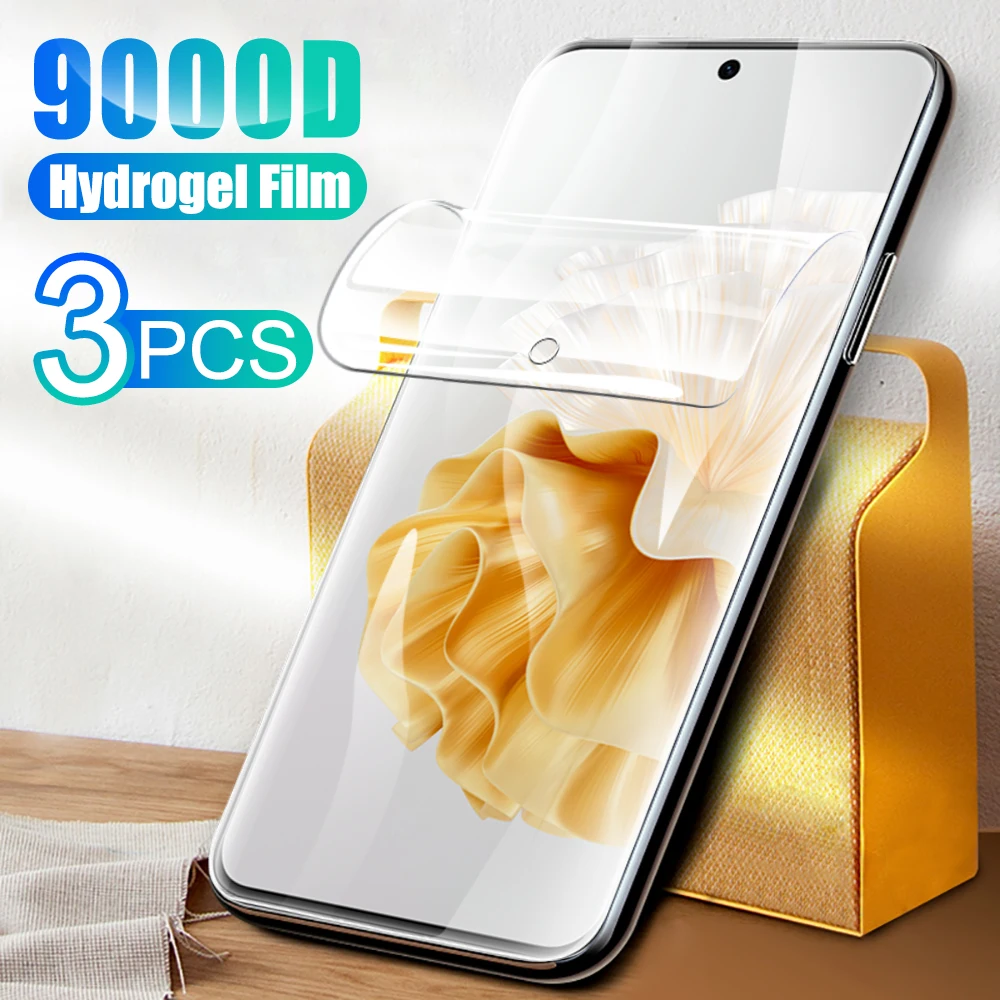 3 SZTUKI Miękka folia hydrożelowa na przedni ekran do Huawei P60 Pro 6,67'' HuaweiP60 Art p60art P60Pro 4G Przezroczysta folia ochronna na telefon